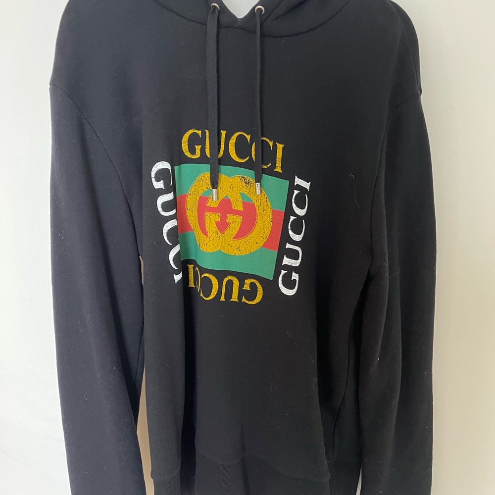 Gucci logo print hoodie - Picture 3 of 6